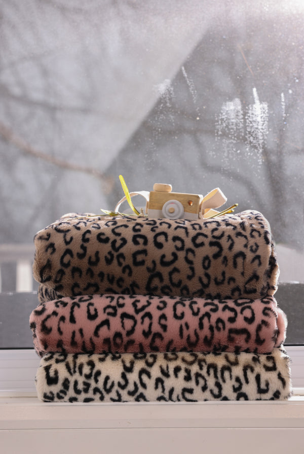 Leopard print blanket